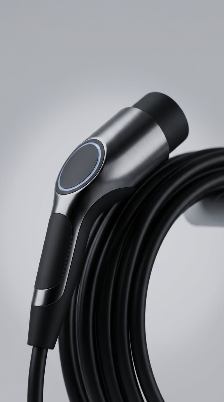 MAXERO charging unit photographed against a pale studio wall
