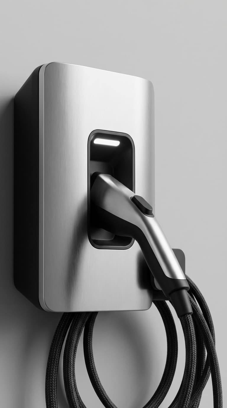 Charging cable resting against a MAXERO unit