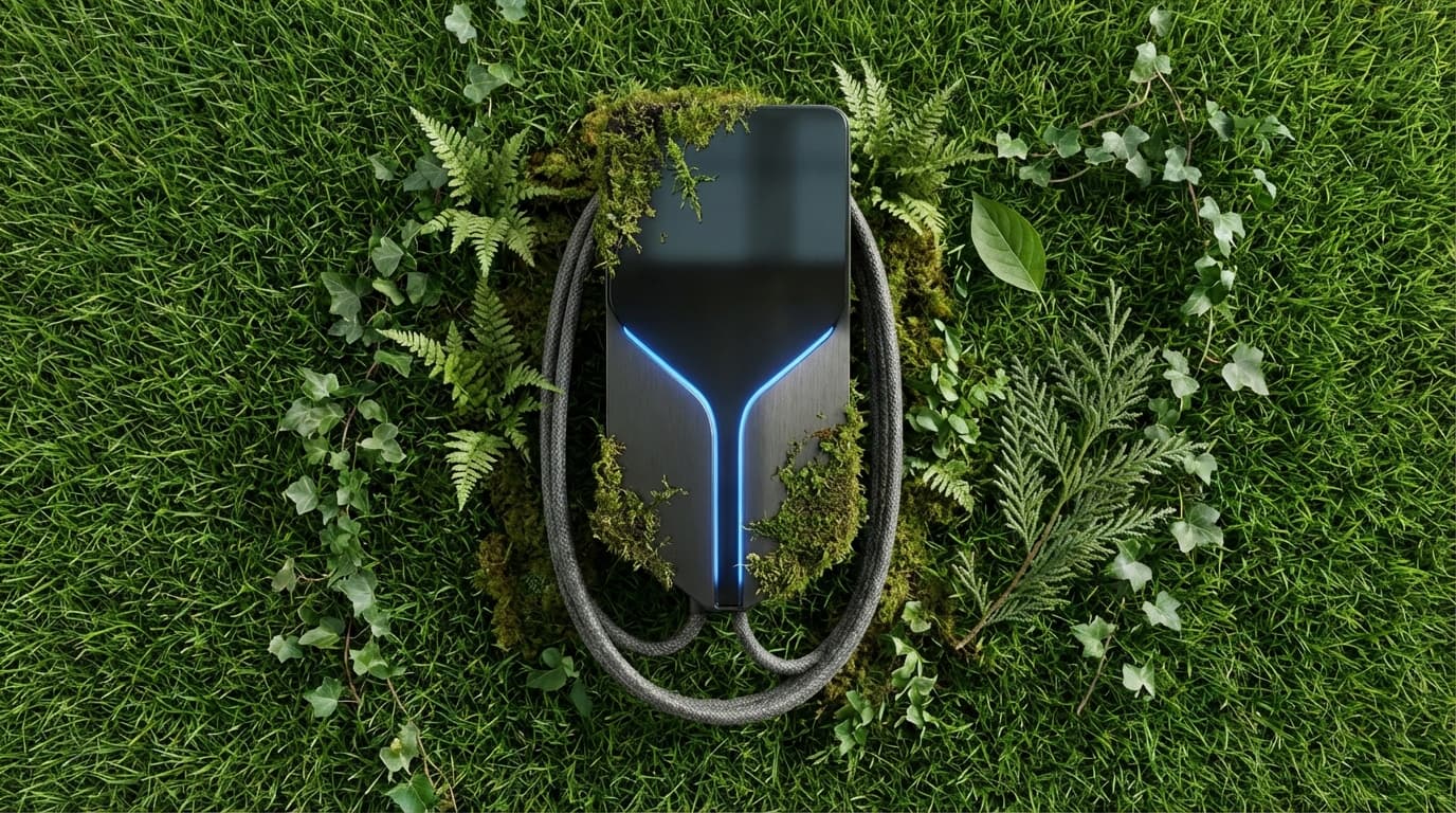 MAXERO charger seen from below against open sky